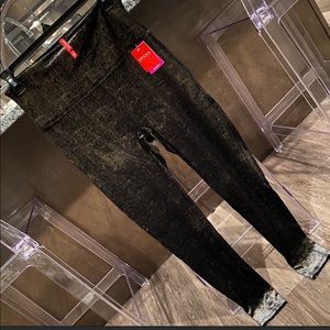 SPANX velvet shine leggings, NWT